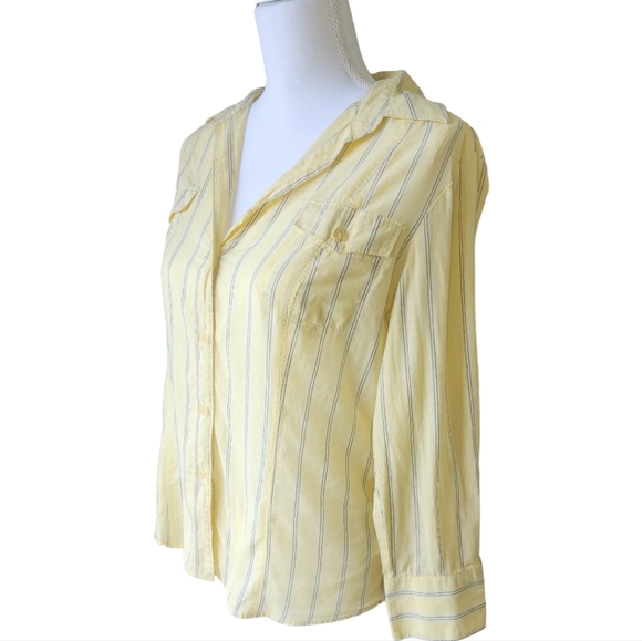 New York & Company Women's Collared Shirt, Front Button Down Closure, Si… - Picture 13 of 15